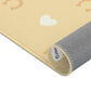 Kinderteppich "Pia Pony" von spielzwerg. Nahaufnahme gerollt. RUG-00147-XL, RUG-00147-L.