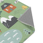 Spielteppich "Bergdorf" von spielzwerg. Nahaufnahme umgeklappte Ecke. RUG-00106-XL, RUG-00106-L.
