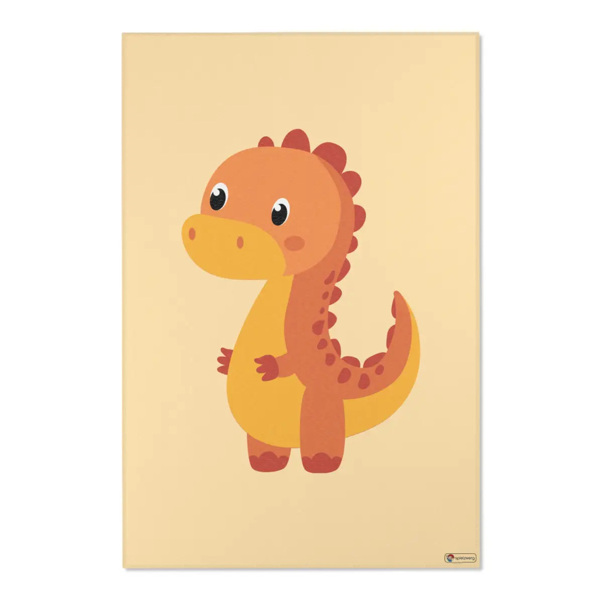 Kinderteppich "Lino Dino" von spielzwerg. Frontansicht von vorne.