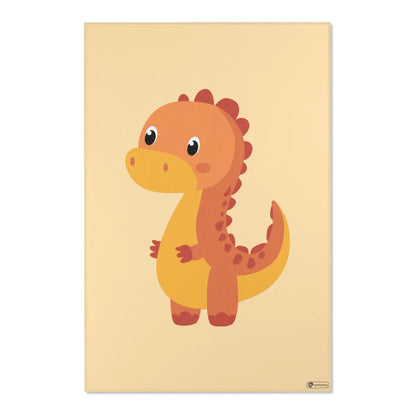 Kinderteppich "Lino Dino" von spielzwerg. Frontansicht von vorne.