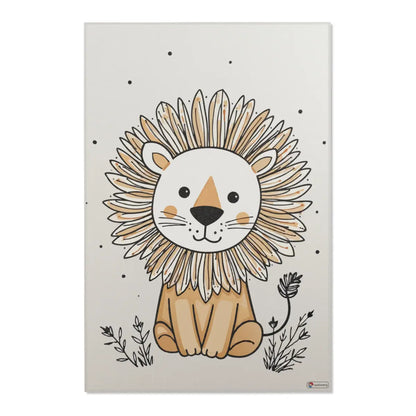 Kinderteppich "Simba" von spielzwerg. Frontansicht von vorne.