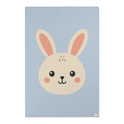 Kinderteppich "Hasi" von spielzwerg. Frontansicht von vorne.