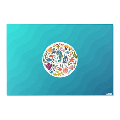 Kinderteppich "Sea Life" von spielzwerg. Frontansicht von vorne.