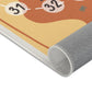 Spielteppich "Schatzjagd" von spielzwerg. Nahaufnahme gerollt. RUG-00098-XL, RUG-00098-L.