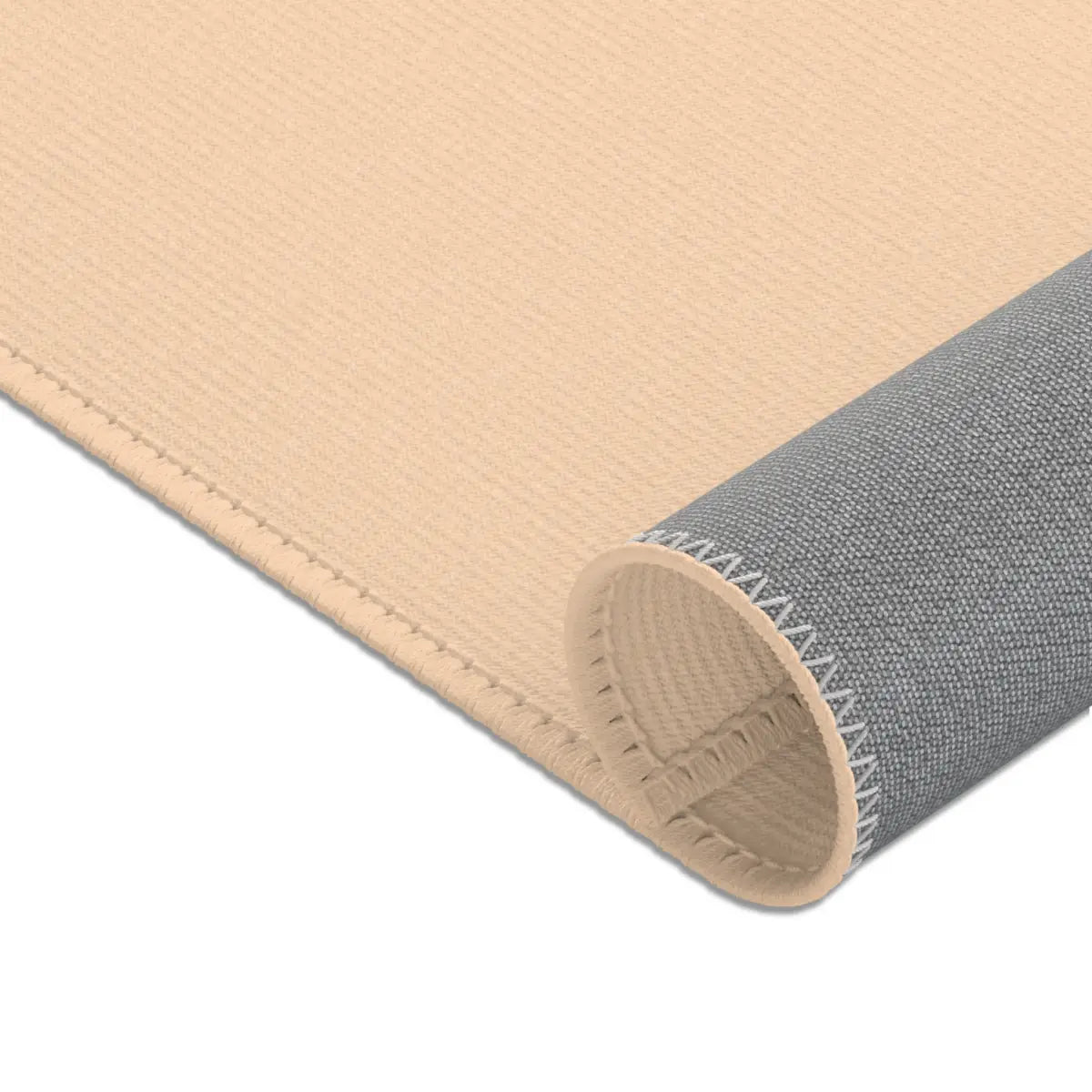 Kinderteppich "Abu Affe" von spielzwerg. Nahaufnahme gerollt. RUG-00128-XL, RUG-00128-L.
