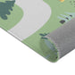 Spielteppich "Bergdorf" von spielzwerg. Nahaufnahme gerollt. RUG-00106-XL, RUG-00106-L.