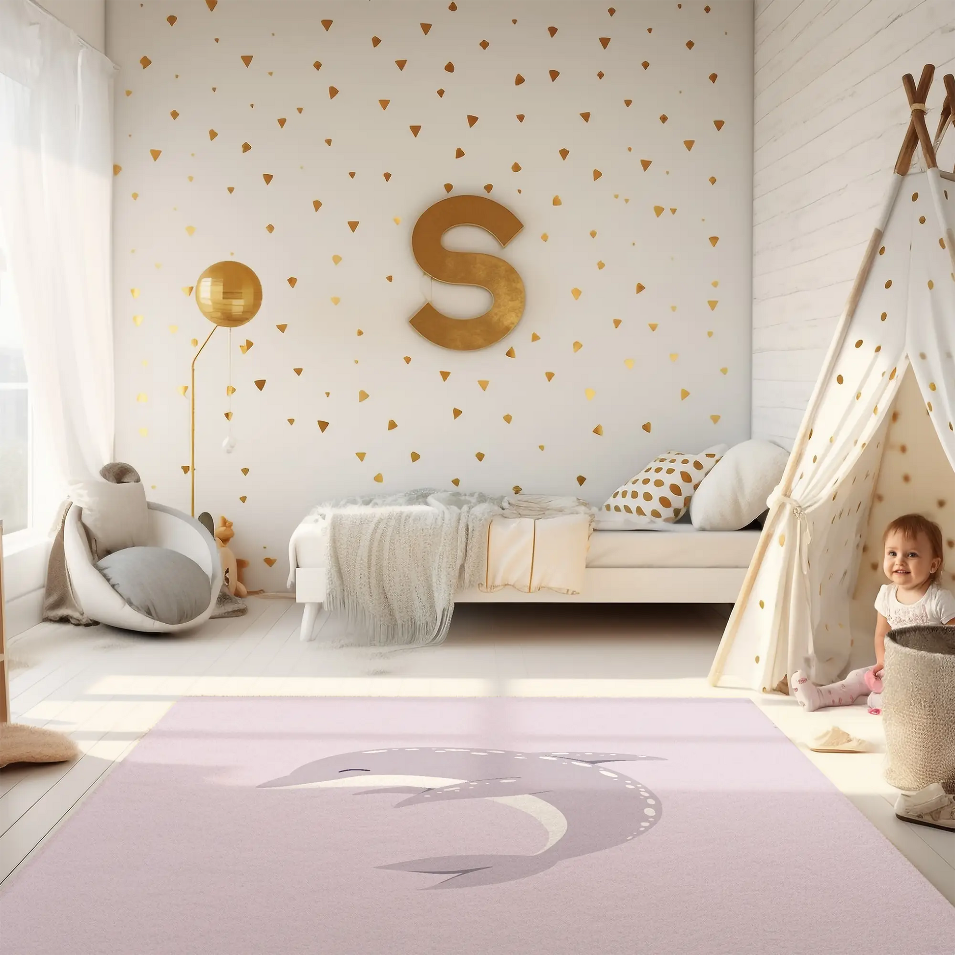 Kinderteppich "Felina" von spielzwerg. RUG-00205-XL, RUG-00205-L.