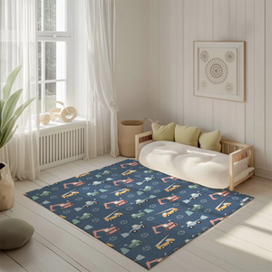 Kinderteppich "Baustellenfahrzeuge"