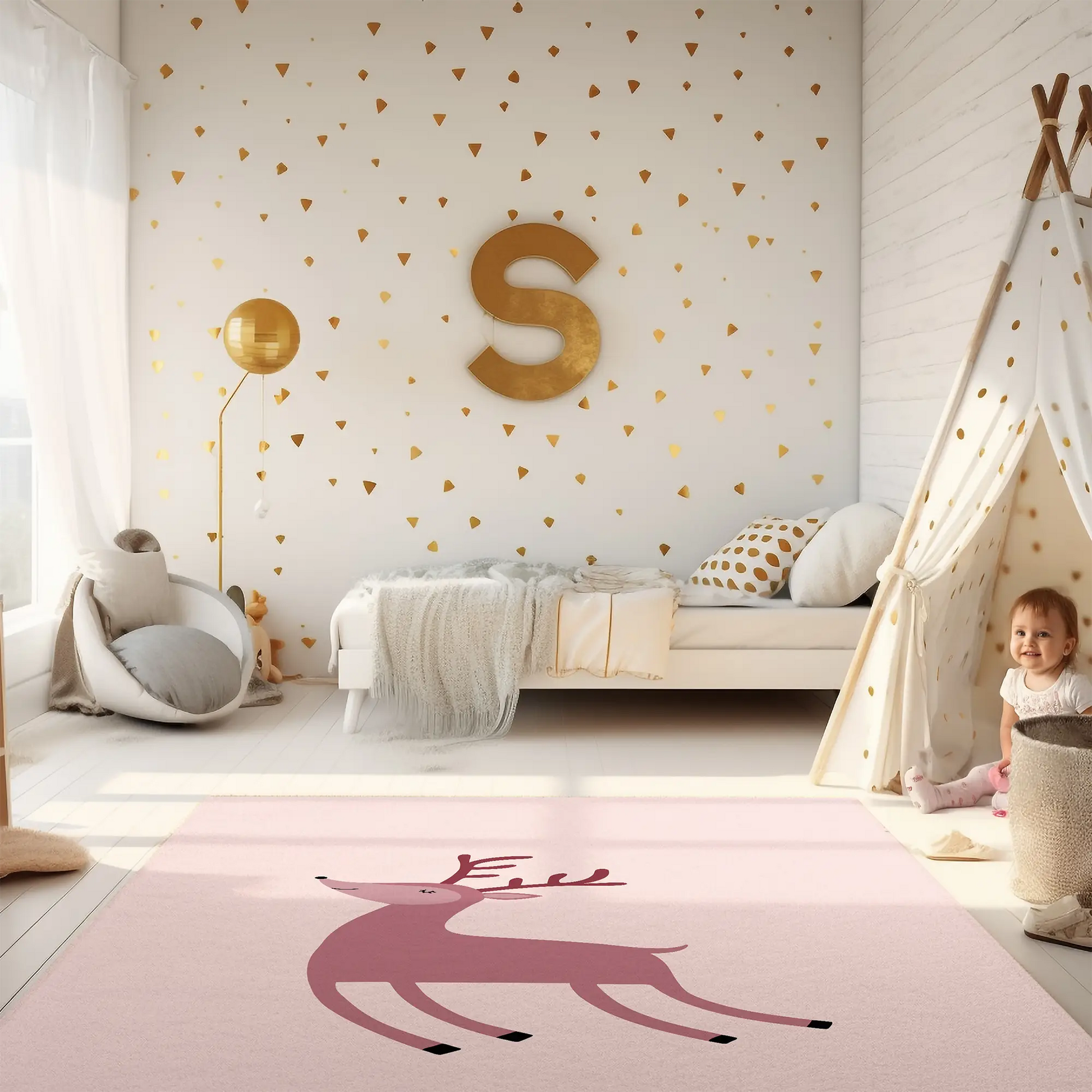 Kinderteppich "Frida" von spielzwerg. RUG-00062-XL, RUG-00062-L.