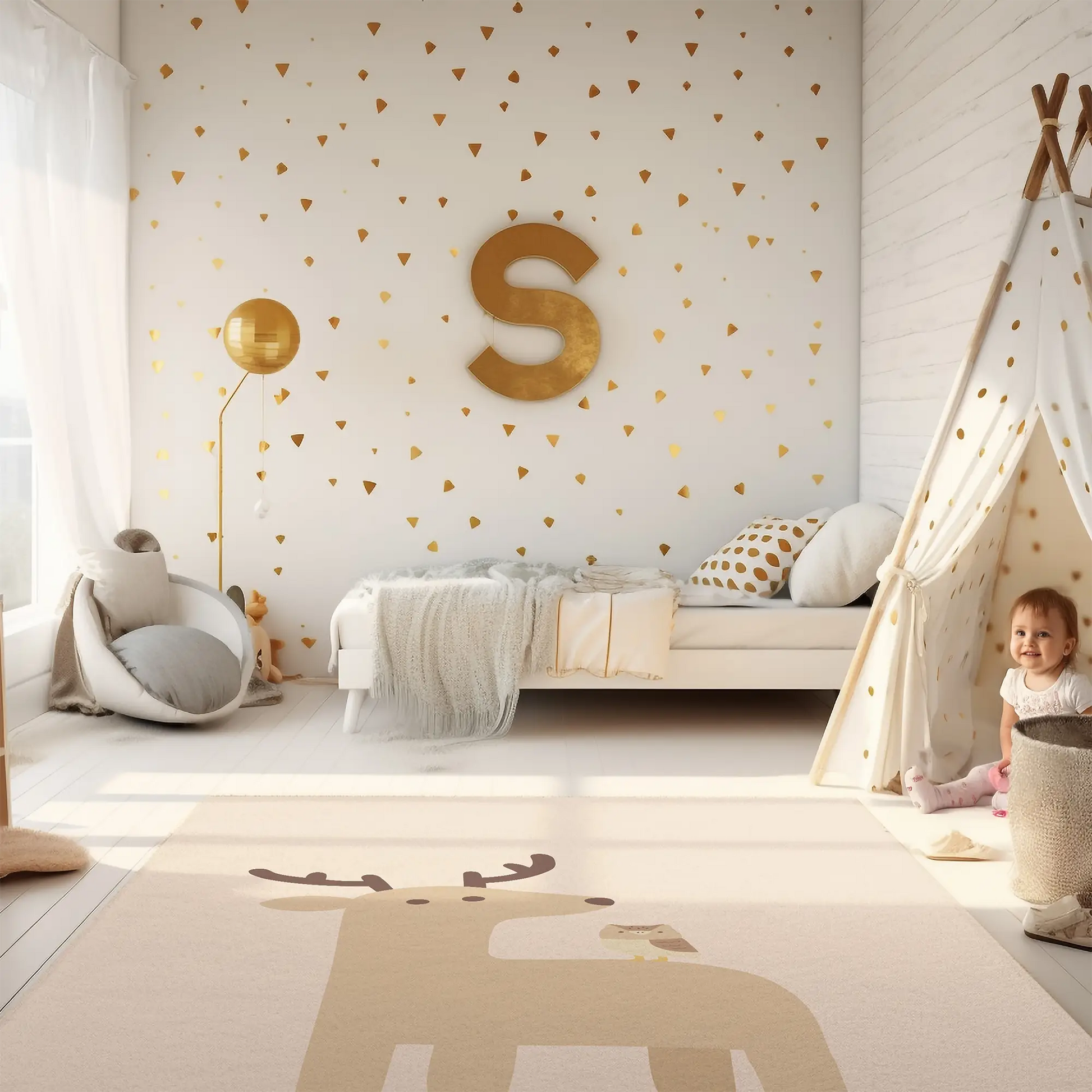 Kinderteppich "Felix" von spielzwerg. RUG-00061-XL, RUG-00061-L.