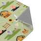 Kinderteppich "Auf der Weide" von spielzwerg. Nahaufnahme umgeklappte Ecke. RUG-00005-XL, RUG-00005-L.