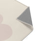 Kinderteppich "Regenbogen Twin" von spielzwerg. Nahaufnahme umgeklappte Ecke. RUG-00182-XL, RUG-00182-L.