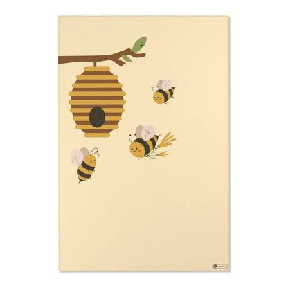Kinderteppich "Bienennest" von spielzwerg. Frontansicht von vorne.
