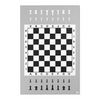 Spielteppich "Schach" - Grau