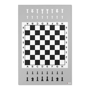 Spielteppich "Schach" von spielzwerg. Frontansicht von vorne. Größe XL 180x120 cm.