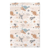 Kinderteppich "Dinos im Weltall" - Beige