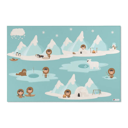 Kinderteppich "Eskimos" von spielzwerg. Frontansicht von vorne.