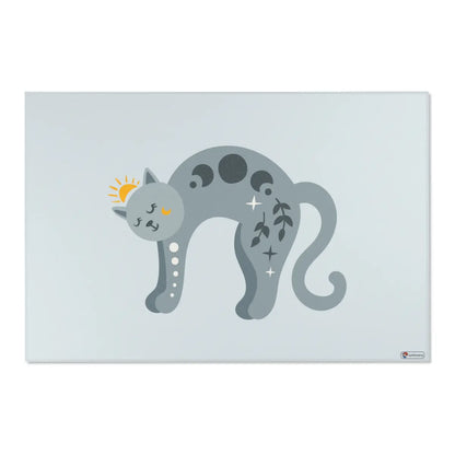 Kinderteppich "Boho Katze" von spielzwerg. Frontansicht von vorne.