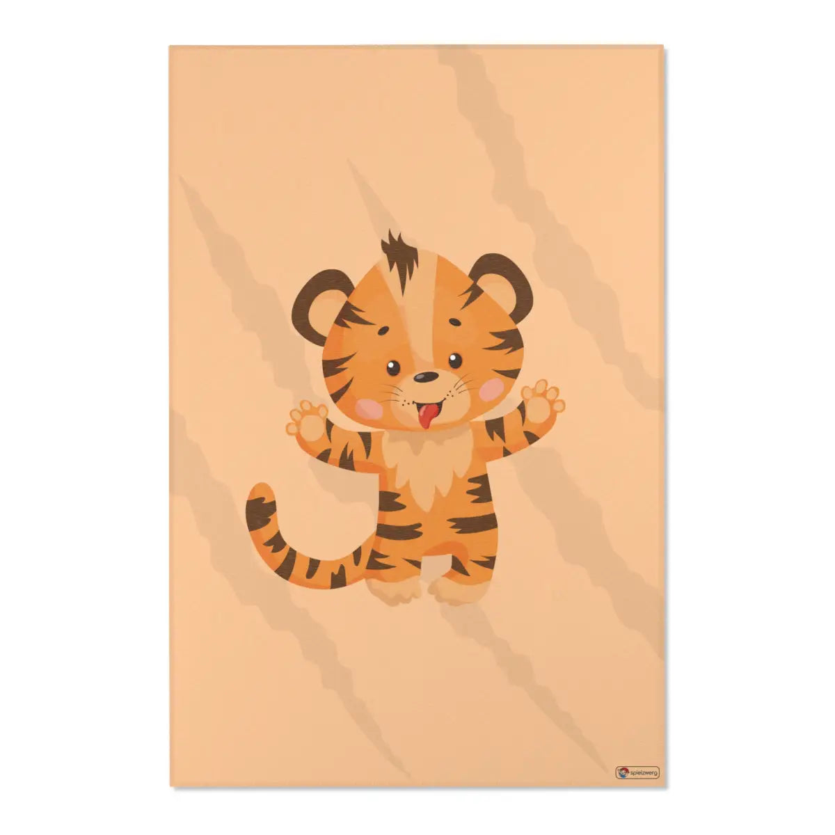 Kinderteppich "Tigerstark" von spielzwerg. Frontansicht von vorne.