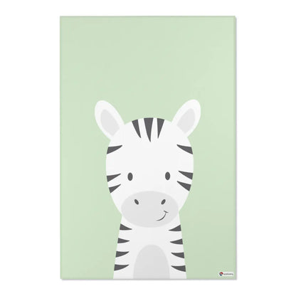 Kinderteppich "Zino Zebra" von spielzwerg. Frontansicht von vorne.