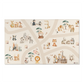Spielteppich "Niedlicher Zoo" von spielzwerg. Frontansicht von vorne. Größe L 150x90 cm.