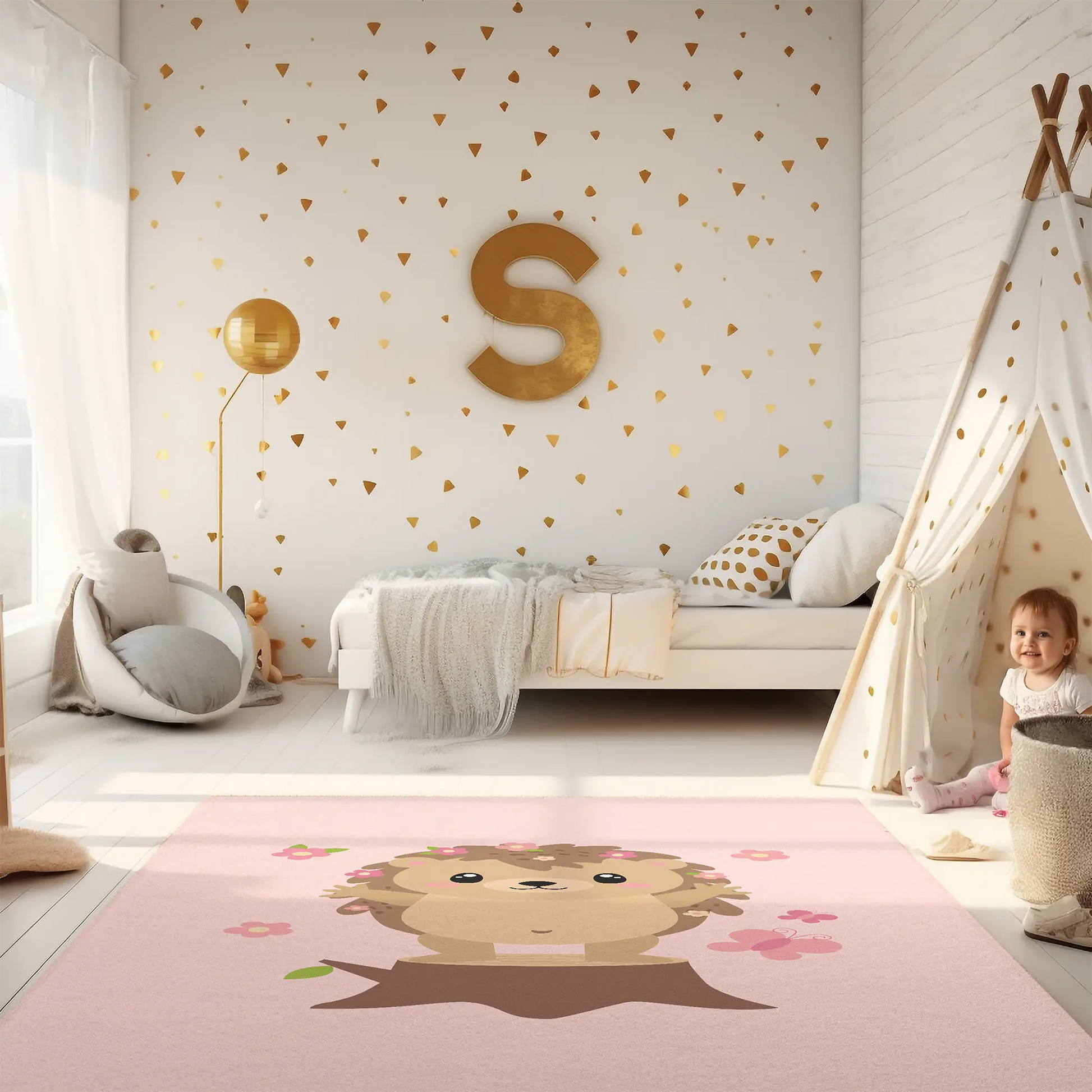 Kinderteppich "Iggy" von spielzwerg. RUG-00025-XL, RUG-00025-L.