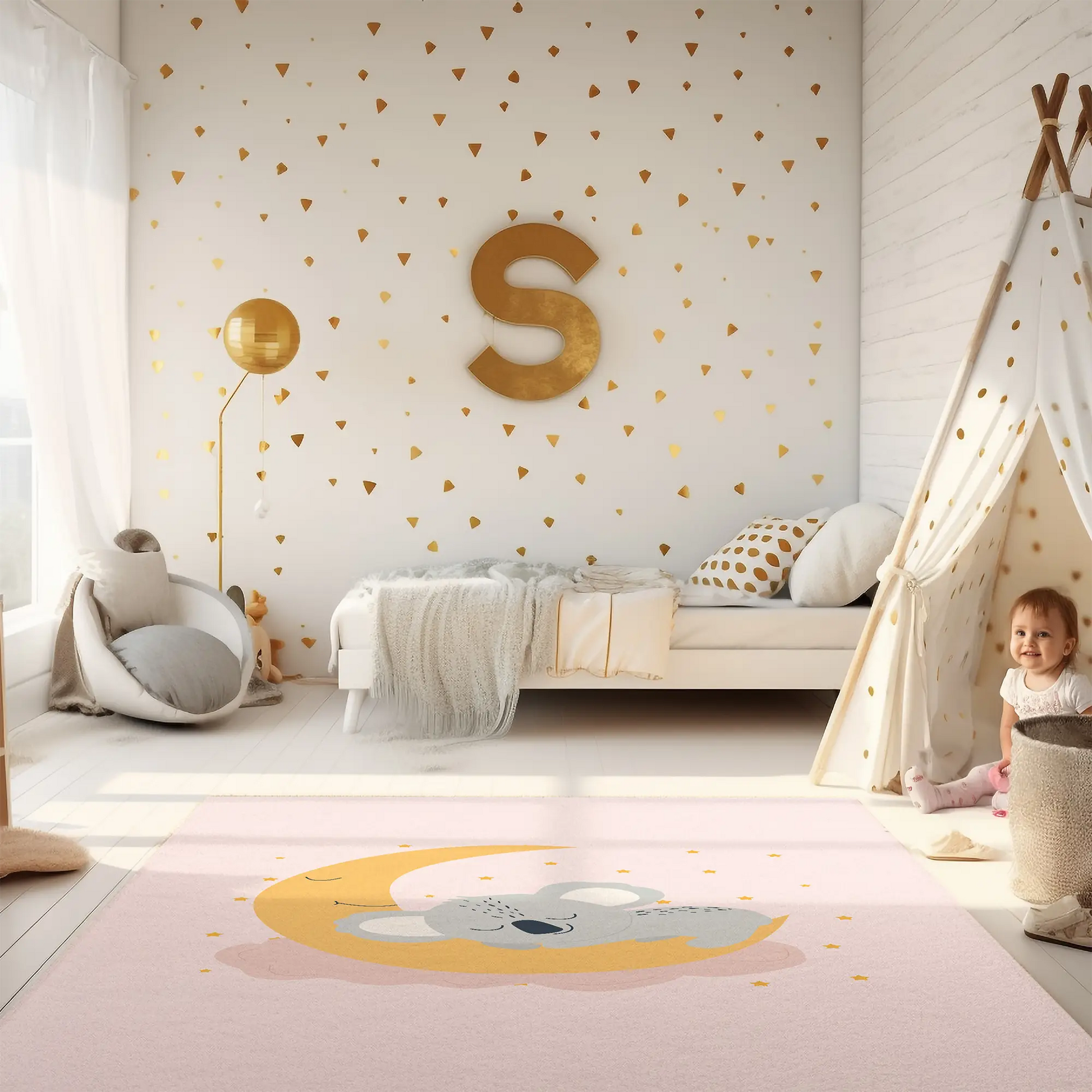 Kinderteppich "Maja Koala" von spielzwerg. RUG-00095-XL, RUG-00095-L.