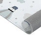 Kinderteppich "Flugverkehr" von spielzwerg. Nahaufnahme gerollt. RUG-00070-XL, RUG-00070-L.