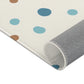 Kinderteppich "Konfetti" von spielzwerg. Nahaufnahme gerollt. RUG-00059-XL, RUG-00059-L.