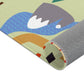 Spielteppich "Gebirgspass" von spielzwerg. Nahaufnahme gerollt. RUG-00036-XL, RUG-00036-L.