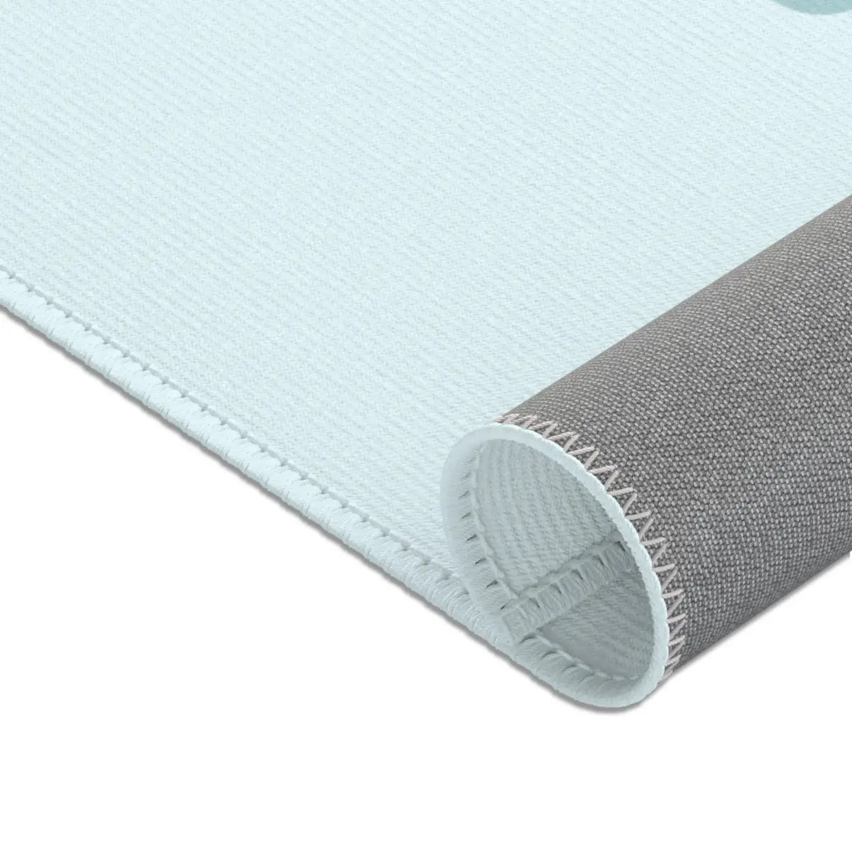Kinderteppich "Arche Noah" von spielzwerg. Nahaufnahme gerollt. RUG-00003-XL, RUG-00003-L.
