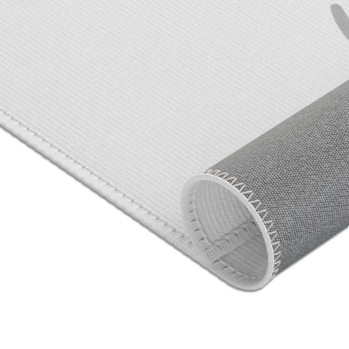 Kinderteppich "Boho Pandas" von spielzwerg. Nahaufnahme gerollt. RUG-00018-XL, RUG-00018-L.