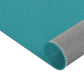 Spielteppich "Inseldorf" von spielzwerg. Nahaufnahme gerollt. RUG-00039-XL, RUG-00039-L.