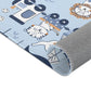 Kinderteppich „Tier-Lokomotive“ von spielzwerg. Nahaufnahme gerollt. RUG-00074-XL, RUG-00074-L.
